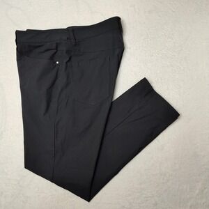 Lululemon Pants Mens 34x31 Black Five Pocket Golf Hiking Commuter Stretch Chino
